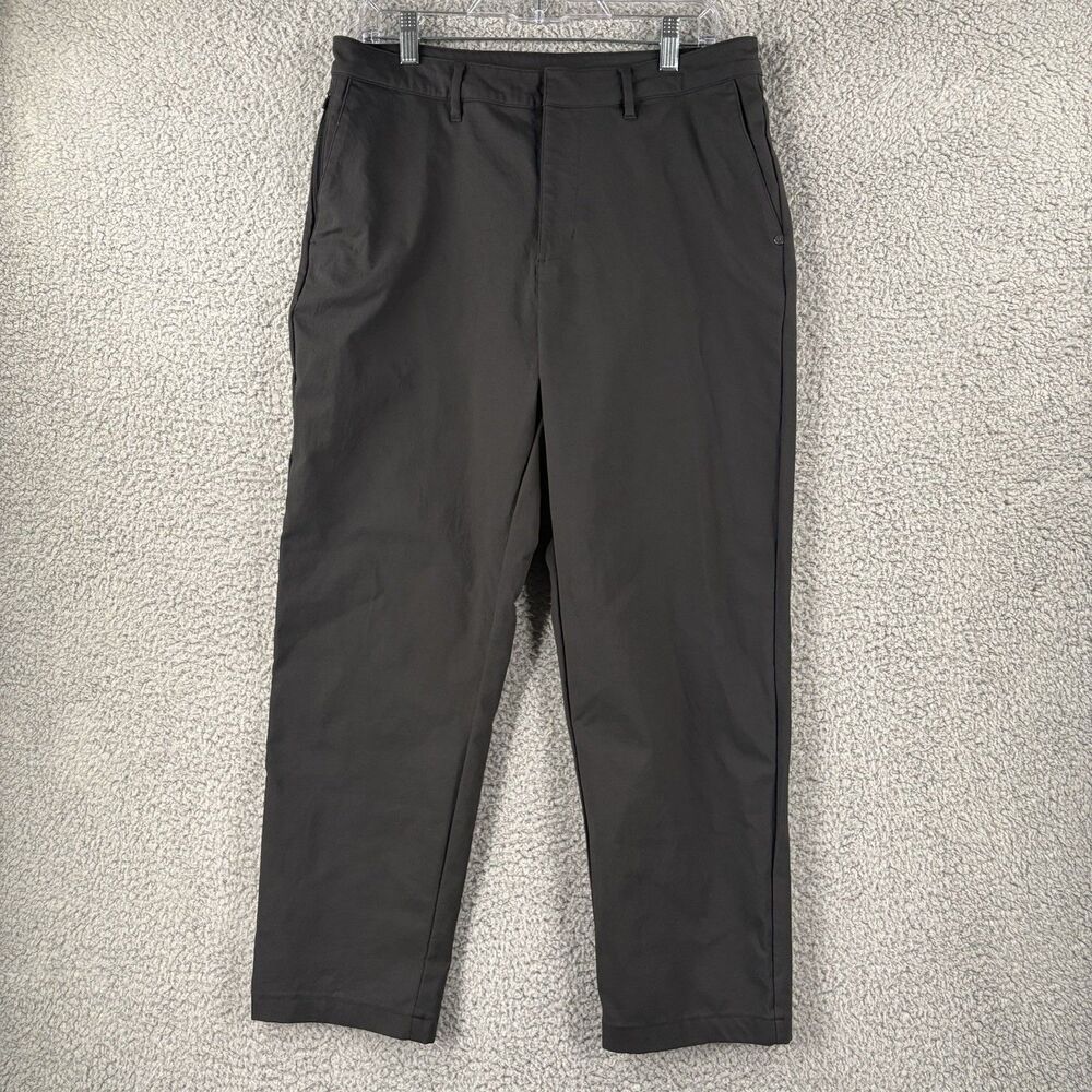 Vuori Cascade Crinkle Trousers Pants Charcoal Black Men’s Size 32x26 Office